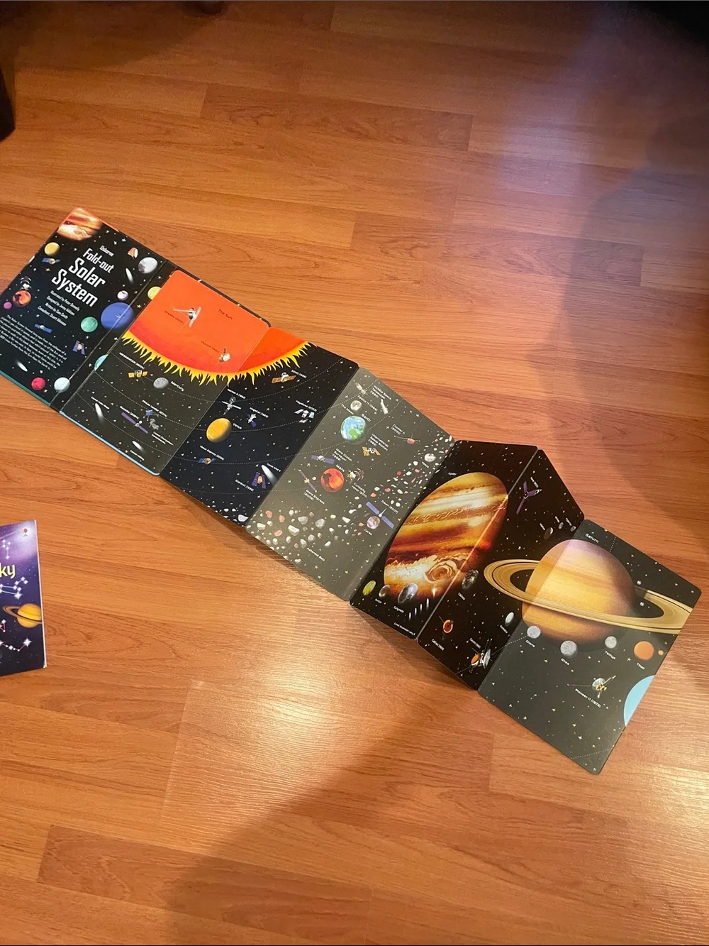Osborne fold-out Solar System book and other Assorted Kids Space Books -